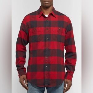 J.Crew Buffalo Check Cotton Flannel Shirt